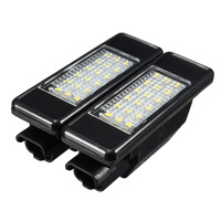 1Pair Car Rear 18 LED SMD License Number Plate Light Lamp 6000K For Peugeot 106 207 307 308 For CITROEN C3 C4 C5 C6 C8