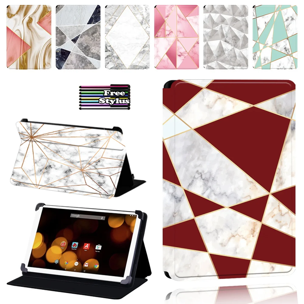 

PU Leather Cover for Argos Bush Spira/Breezie/Eluma/MyTablet Tablet Stand Folio Cover for 7 8 10 10.1 Inch Protective Case