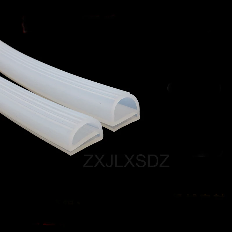 1 Meter High temperature resistant silicone rubber oven door seal E type steaming machine seal strip freezer door sealing gasket