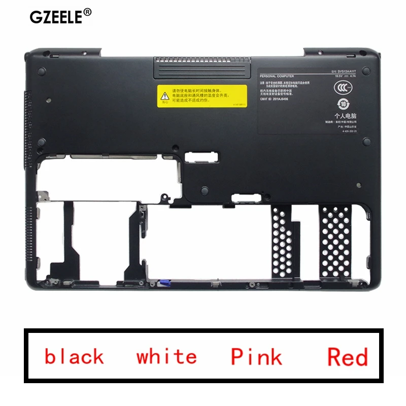 GZEELE NEW Bottom Base FOR Sony Vaio SVS13 svs131 svs 13 Cover lower case 025-101A-2691-B black