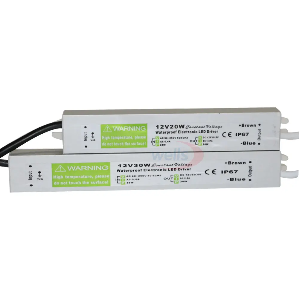 LED Driver Ac dc 12V/24V10W 15W 20W 25W 30W 36W 45W 50W 60W 80W 100W 120W 150W Power Supply Waterproof IP67 for LED strip Light