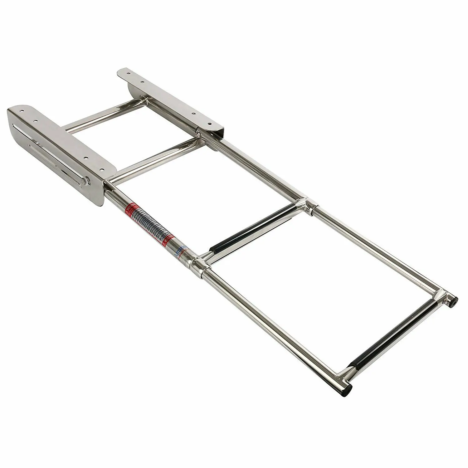 ISURE MARINE Stainless Steel 2-Step Under Platform Ladder Boarding Telescoping Boat Accessories