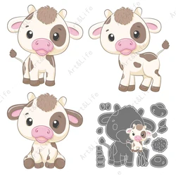 New Metal Cutting Dies Dairy Cattle Stencils for Making Scrapbooking Album Paper Cards Decorate Embossing Cut Die Cute Dairy Cow