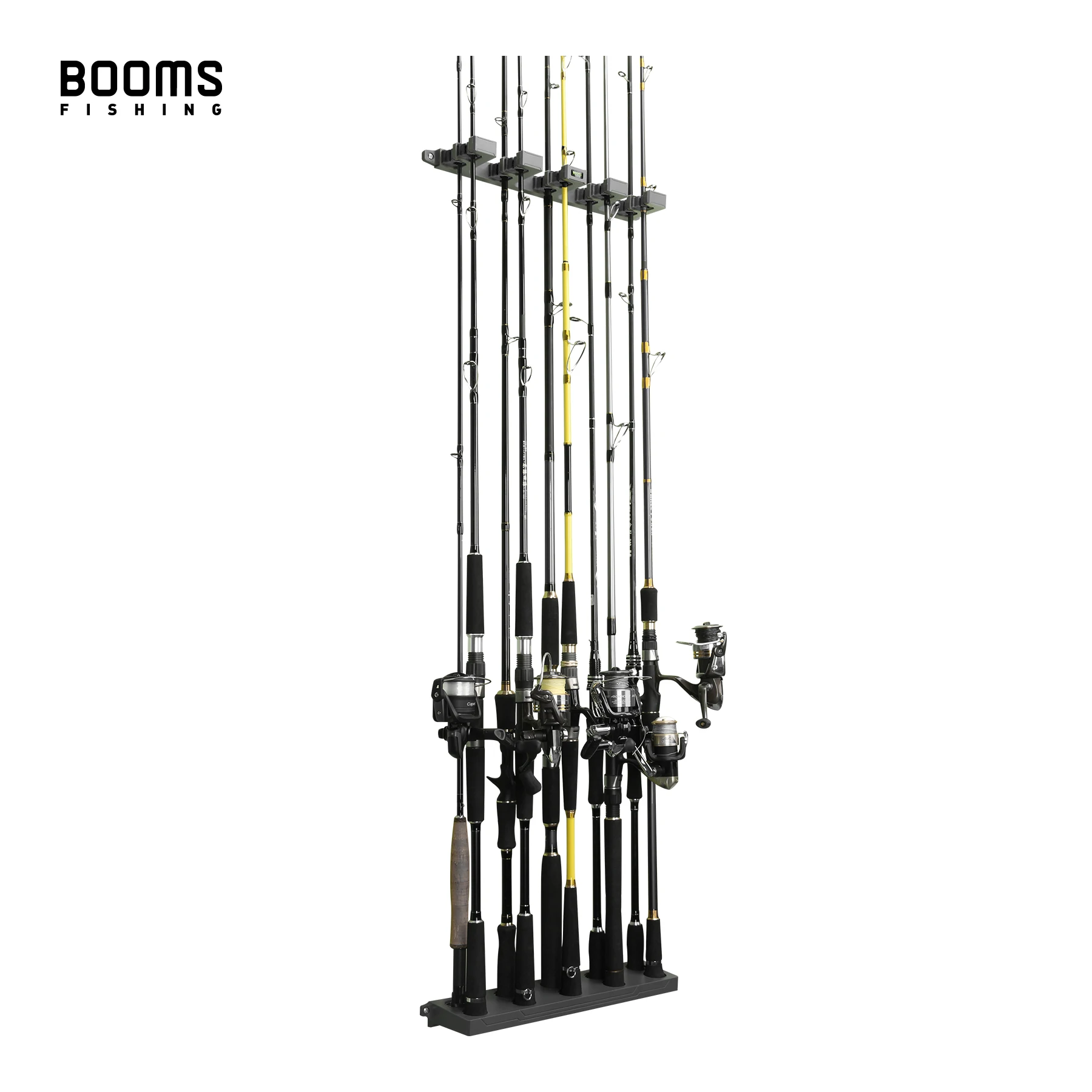 Booms Fishing WV4 Angelrutenhalter, vertikales Wand-Rutenregal, zum Aufbewahren von bis zu 10 Ruten für Angelrutenhalter, Aufbewahrungswerkzeuge, 4 Farben – Detail 17