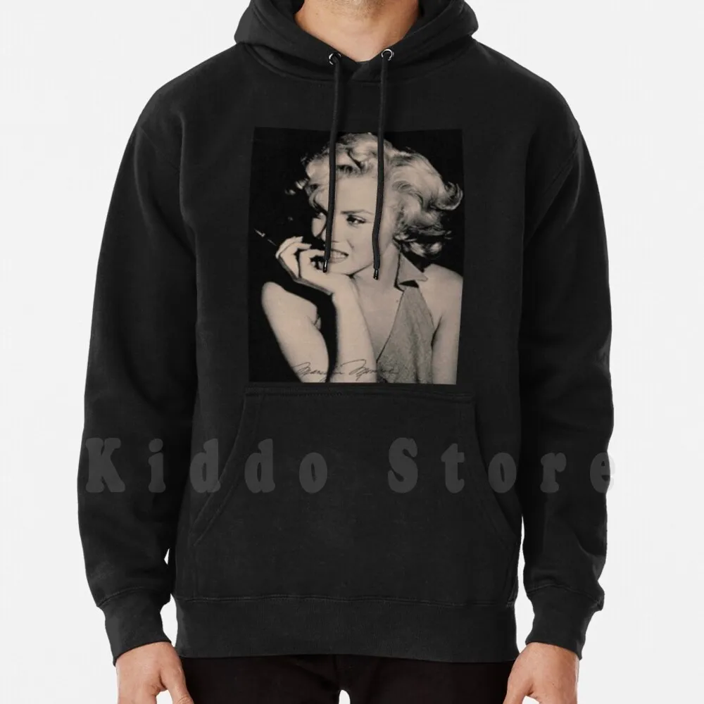 " Marilyn Monroe " Hermoso tono de Sepia Fotografía Sudaderas con capucha Manga larga Marilyn Monroe Marilyn Monroe Sepia