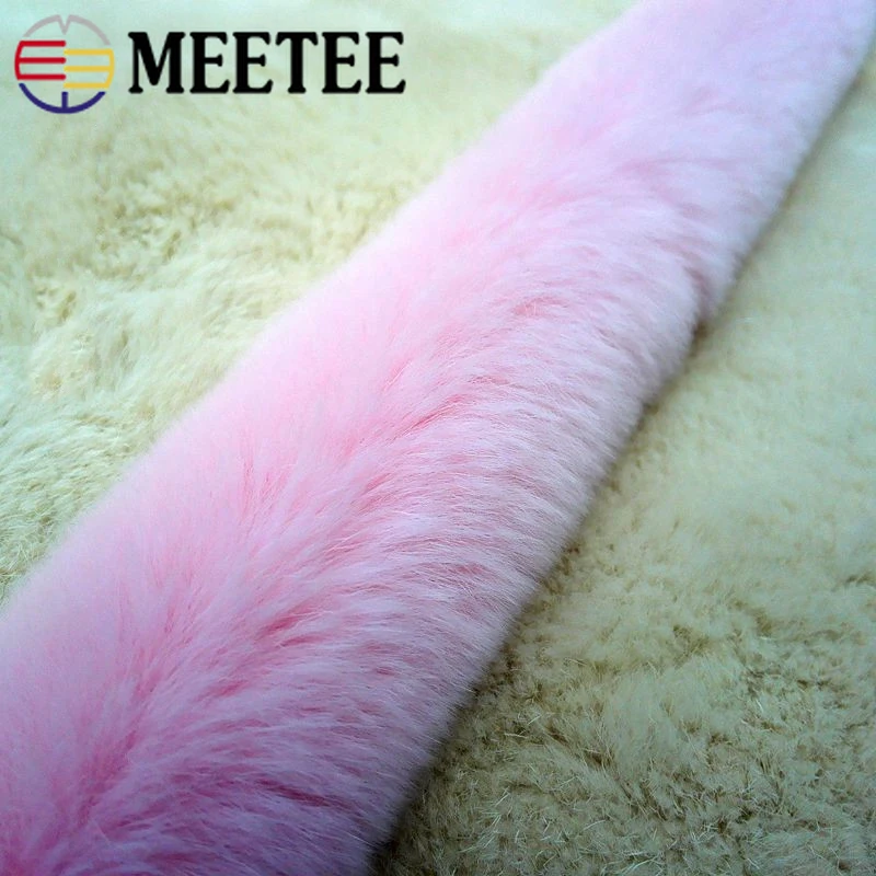 1Meter Meetee 48mm Rex Rabbit Fur Fabric Lace Trim Tapes DIY Handmade Cheongsam Decor Sewing Bags Shoes  Accessories