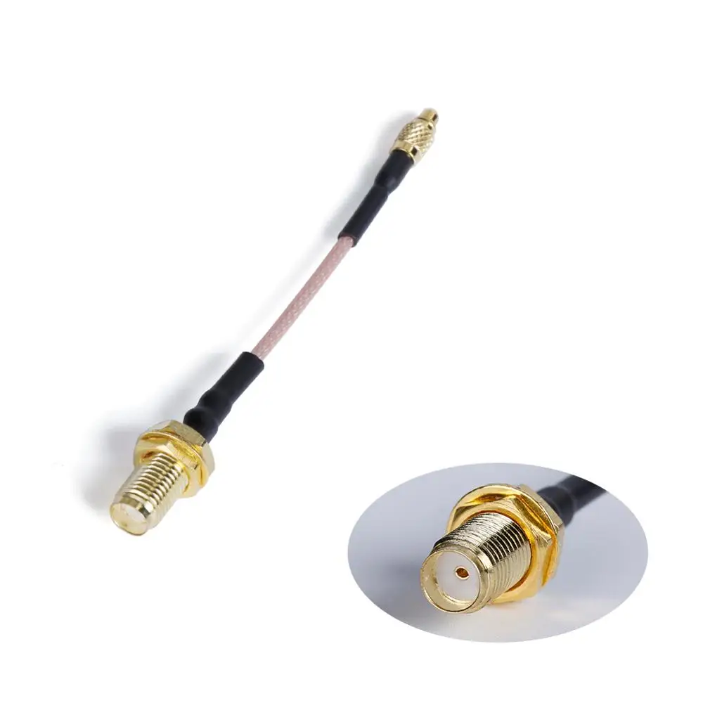 

2pcs/1pair MMCX Straight to SMA Female Adapter Cable 75mm / 80mm / 100mm for Chimera7 / XL10 Analog / BLITZ VTX FPV Drone Parts
