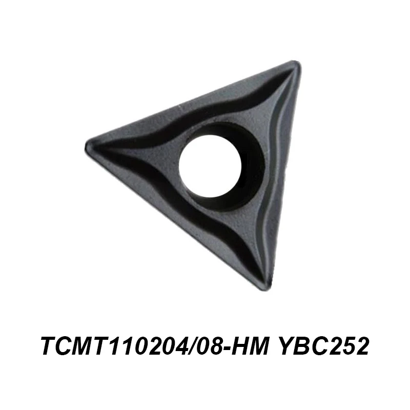 Original TCMT 110204 110208 TCMT110204-HM TCMT110208-HM YBC252 Processing Steel Triangular Boring Cutter CNC Tool Carbide Insert