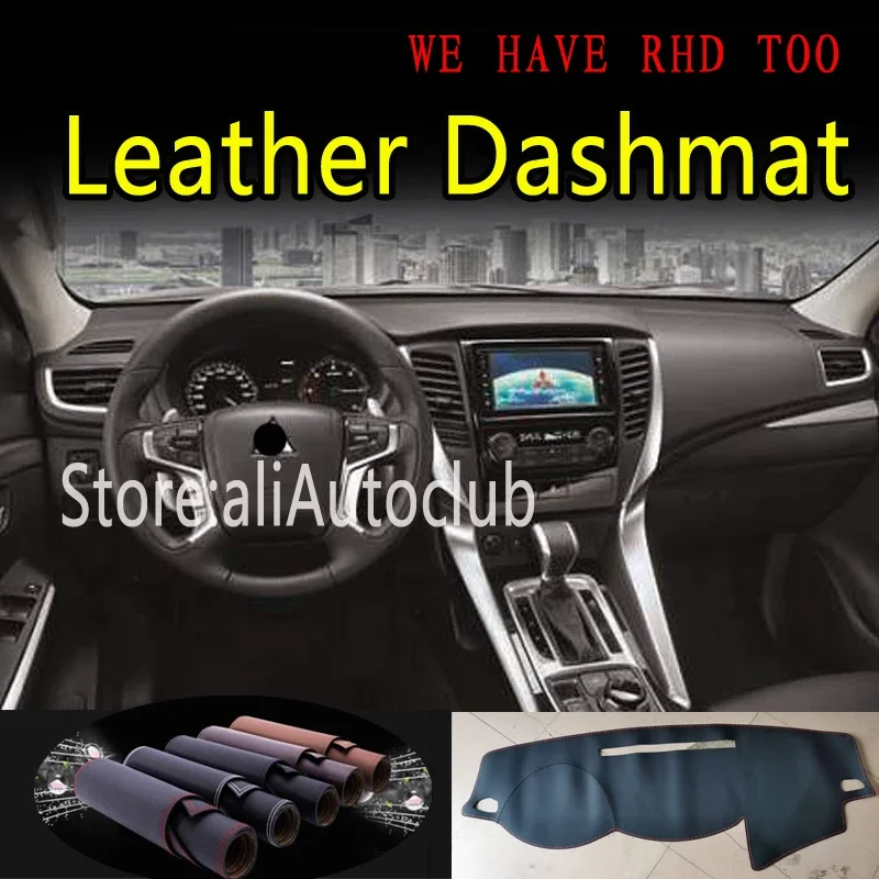 

For Mitsubishi L200 Triton Strada Strakar Barbarian Fiat Fullback KJ KK KL G5 Leather Dashmat Dashboard Cover Dash Mat Carpet