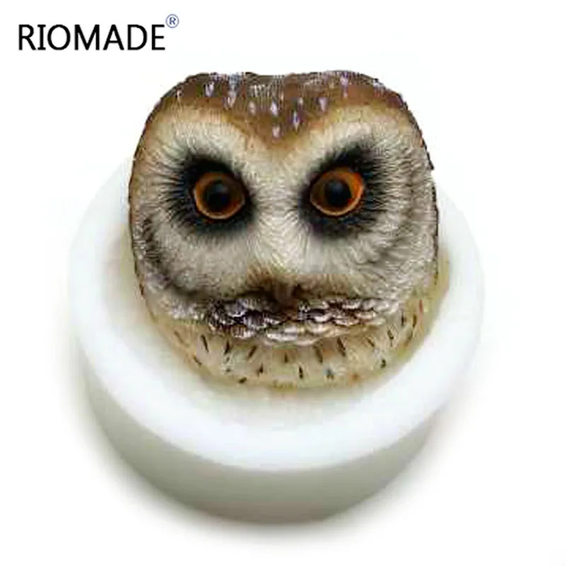 3D Simulation Owl Tiger Black Bear Gorilla Monkey Silicone Fondant Molds Animal Cake Decorating Tools Chocolate Baking Mould