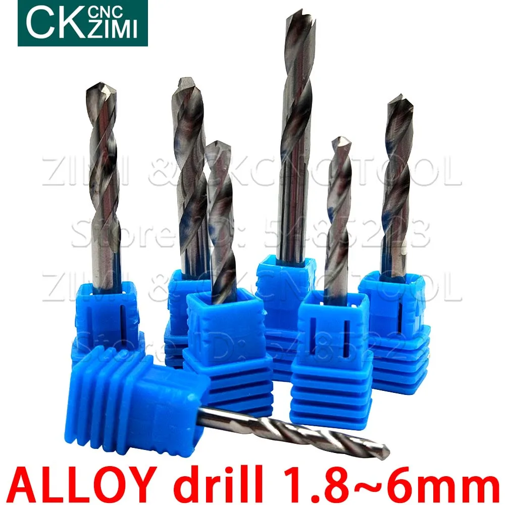 1P 1.8-6มม.คาร์ไบด์บิตสำหรับสแตนเลสไม้Twistเจาะรูเจาะโลหะเครื่องกลึงCNC