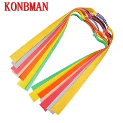 3/6pcs Slingshot Flat Rubber Band Thicknes 0.5-1.2mm Catapult Natural Latex Elastic Resilient Rubber Band Slingshot Accessories