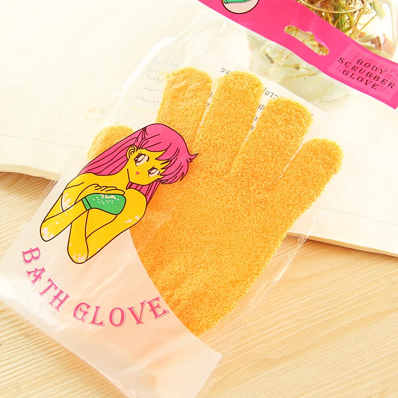 1pc Bath Peeling Exfoliating Mitt Glove For Shower Scrub Gloves Resistance Body Massage Sponge Wash Skin Moisturizing SPA Foam view 2