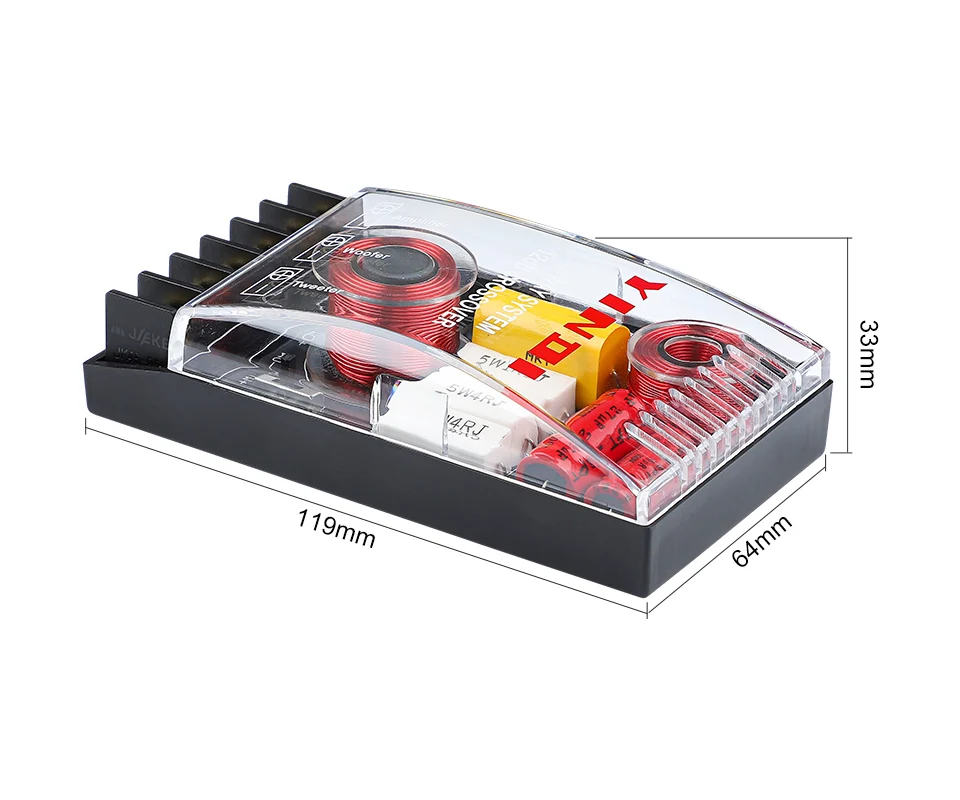 AIYIMA 2PCS 200W 2 Wege Audio Auto Lautsprecher Crossover Höhen Bass Unabhängige Lautsprecher Filter High Low Frequenz Teiler 3000Hz – Detail 3