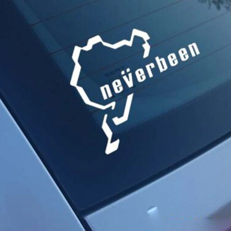 

Car Stickers NEVERBEEN Vinyl Decals Bumper Sticker Car Windows Laptop Decal Wall Sticker Choose 20 Colours