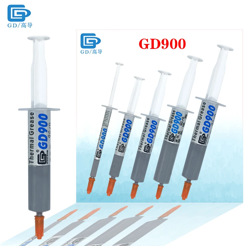 GD900 1g 3g 7g 15g 30g Thermal Grease Heatsink Paste For Computer Processor CPU Cooler Water Cooling PS4 PS5 Fan Cooler