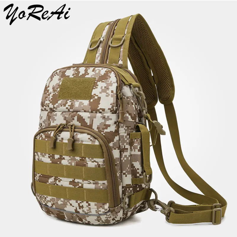 YoReAi Outdoor Shoulder Military Bag Sports Climbing Backpack Shoulder Tactical Hiking Camping Hunting Daypack Fishing Backpacks