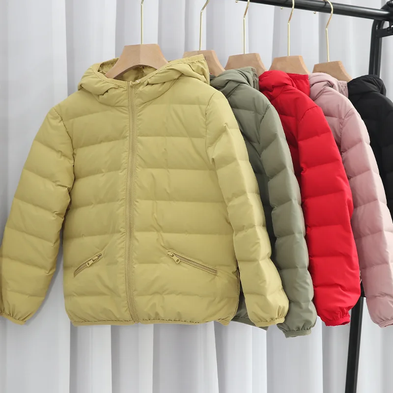 

Children's Winter Jackets Warm Duck Down Coat for Girls Autumn Hooded Long Sleeve Baby Toddler Snowsuits Boys Kids Down Parkas