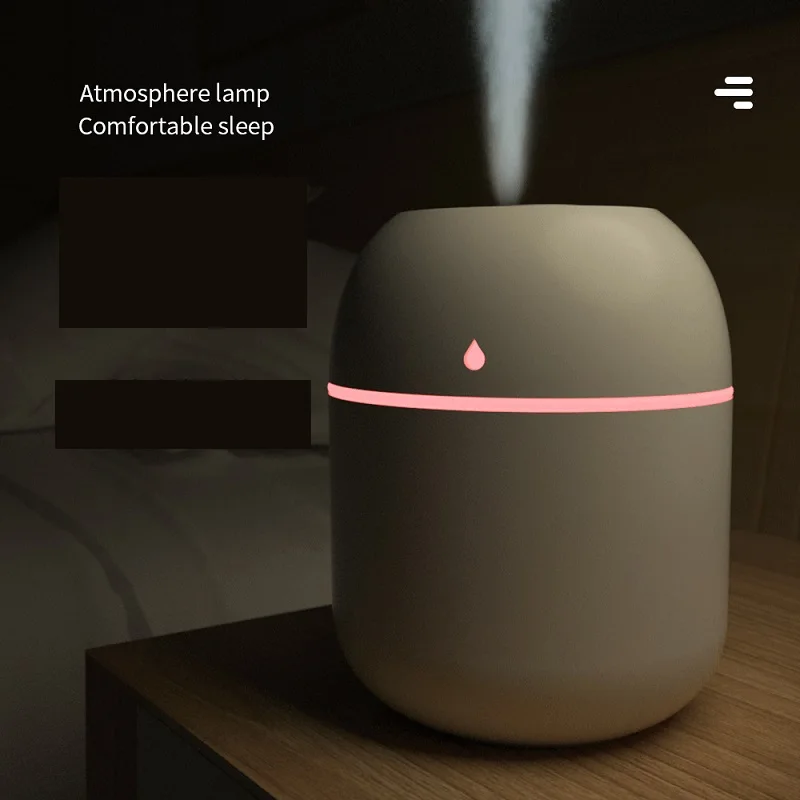 220 مللي الهواء المرطب صغير بالموجات فوق الصوتية USB الضروري النفط الناشر سيارة لتنقية رائحة أنيون ضباب صانع للمنزل سيارة LED ليلة مصباح