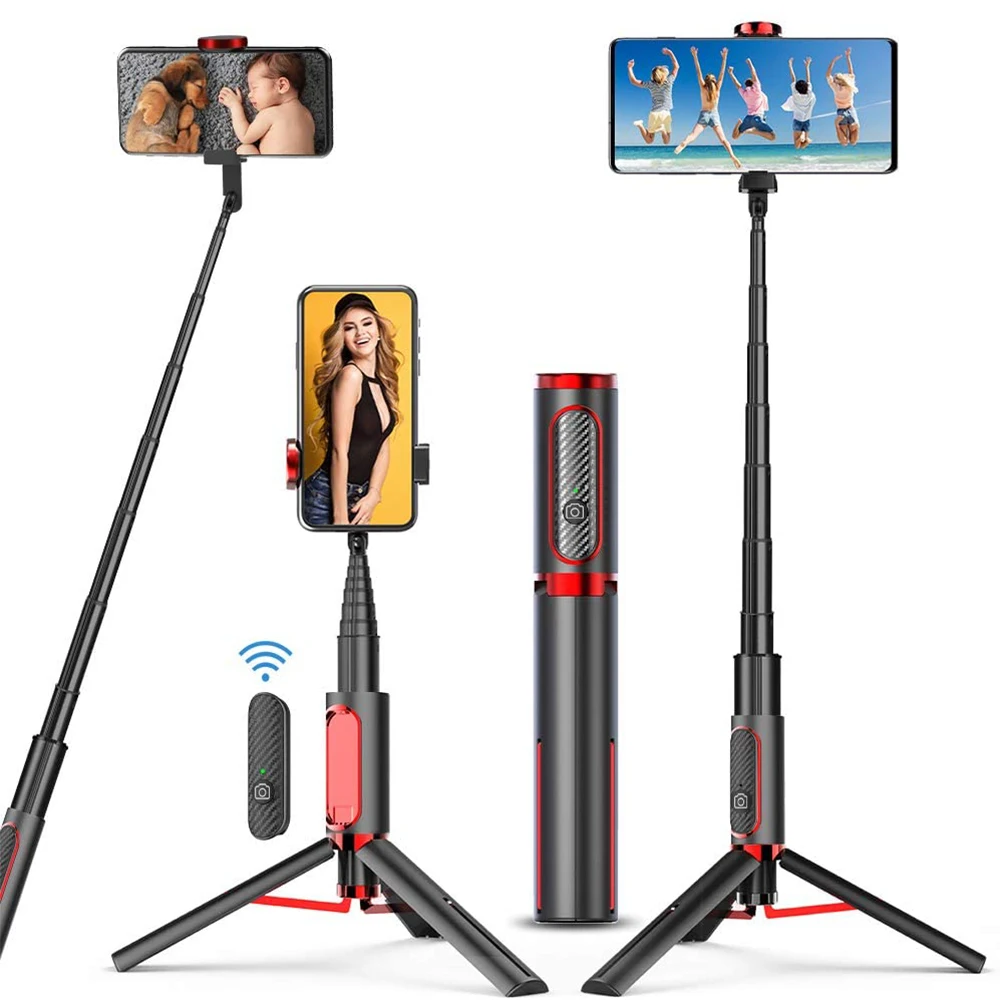 3 in 1 Bluetooth Selfie Stick Tripod Monopod For Xiaomi Mi Redmi Huawei Honor iPhone Samsung Smartphone Mobile Phone Selfiestick