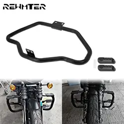 Motorcycle Highway Crash Bar Front Engine Guard Black For Harley Sportster XL 1200 883 48 72 Iron Roadster SuperLow Forty Eight