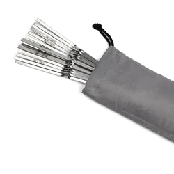 1-2pcs Portable Oxfor Oxford BBQ Skewer Bag Cloth Storage Bags for Barbecue Needle Roasting Fork Stick Camping BBQ Accessories