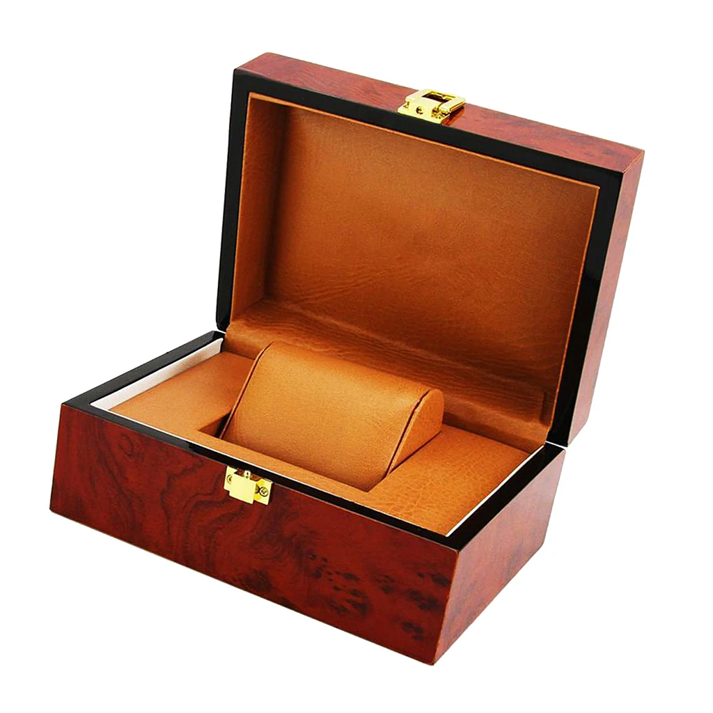 Wristwatch Dislpay Box Organizer Luxury Wooden Showcase for Men Women Collection