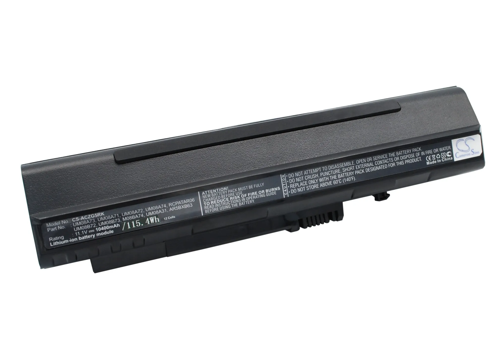 

cameron sino battery for Acer Aspire One 10.1(Black),Aspire One 8.9(Black),Aspire One A110-1295,Aspire One A110-1545,