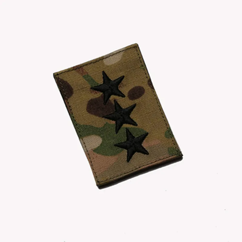 British Army Embroidery Multicam MTP Black Rank Slides Morale Military Tactics Patch Badges DIY Patches For Clothing