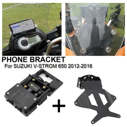 NEW Motorcycle Mobile Phone Holder For SUZUKI V-STROM 650 XT DL 650 Vstrom 2012-2016 2015 14 Rechargeable GPS Navigator Mounting