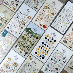 1Pc SONIA Daily Decorative Paper Sticker Transparent DIY Scrapbooking Journal Stickers Kawaii Korean Stationery