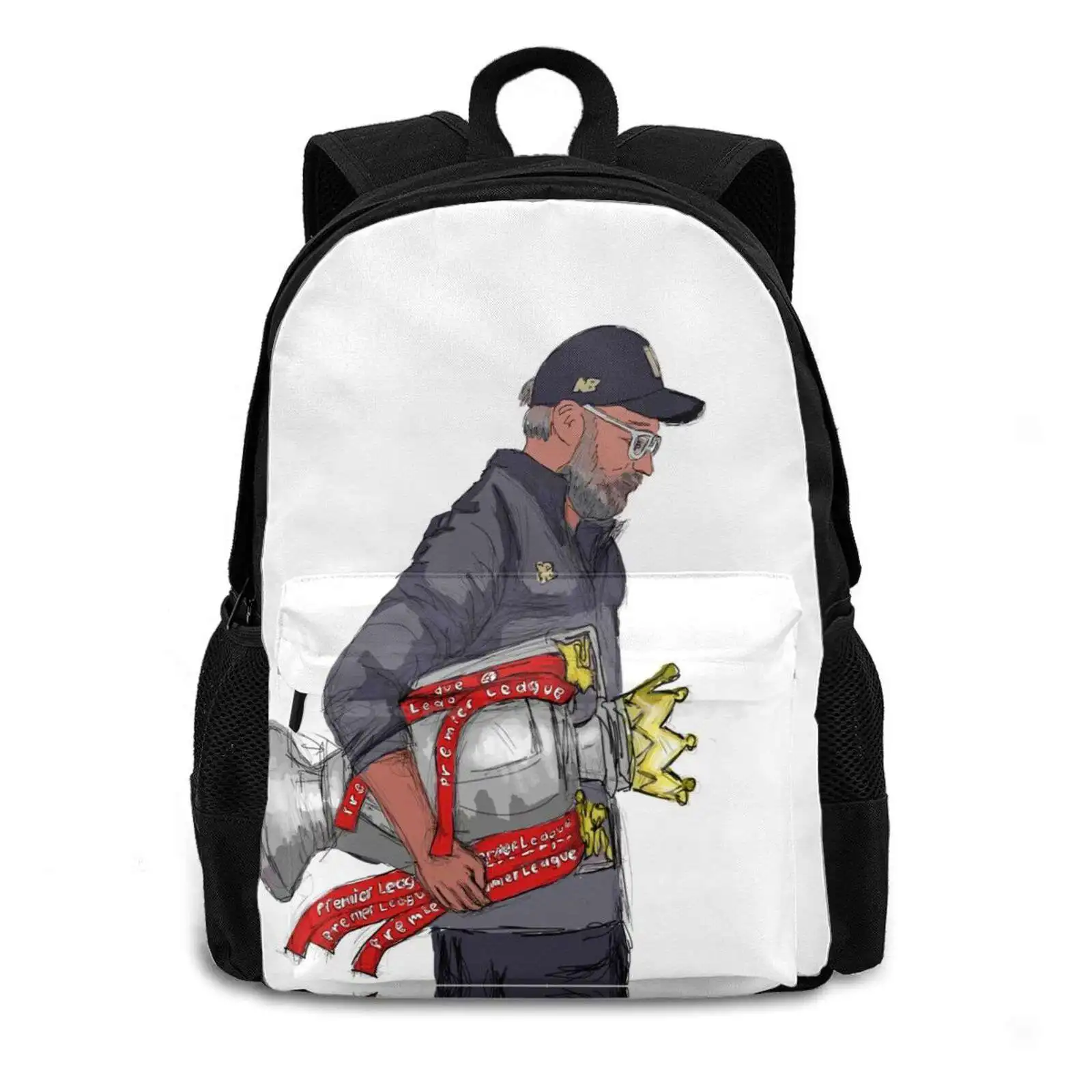 Jurgen Klopp Backpack For Student School Laptop Travel Bag Jurgen Klopp Jurgen Klopp Champion