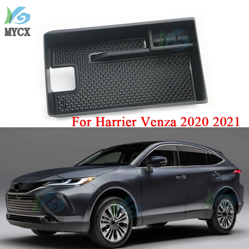 For Toyota Harrier Venza 2020 2021 Car Central Armrest Storage Box Organizer Center Console Organizer Containers 1pcs