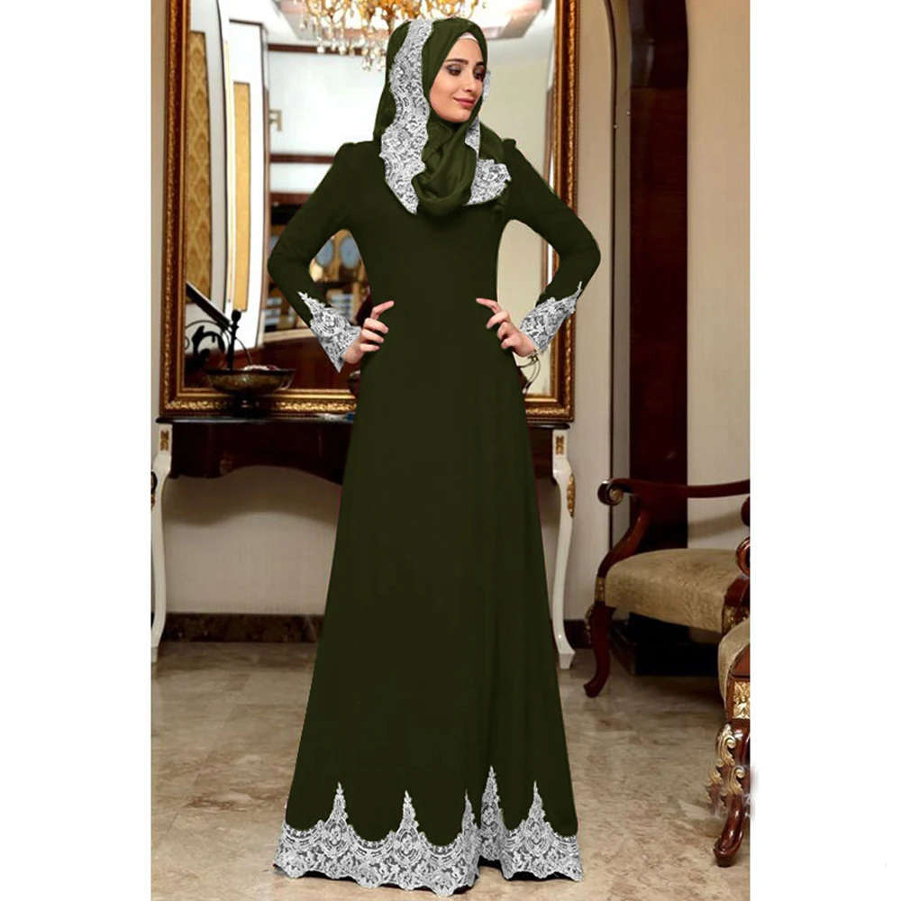 Imagem -04 - Vestido Vintage de Renda Abaya Feminino Túnica Muçulmana Ramadã Islâmico Turco Marroquino Partido Paquistanês Árabe Katan Vestido de Renda Novo