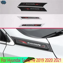 For Hyundai Santa Fe 2019 2020 2021 ABS Chrome Air Flow Vent Fender Trim Badge Sticker