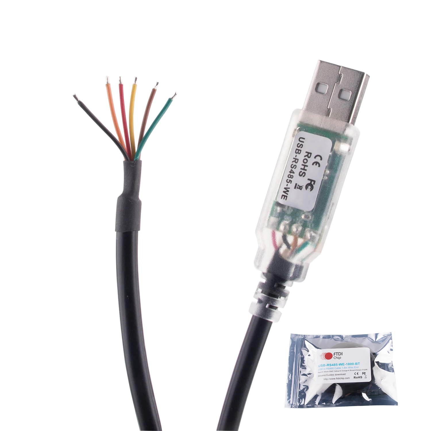 Geniune FTDI USB to RS485 Serial Converter Adapter Cable Compatible for USB-RS485-WE-1800