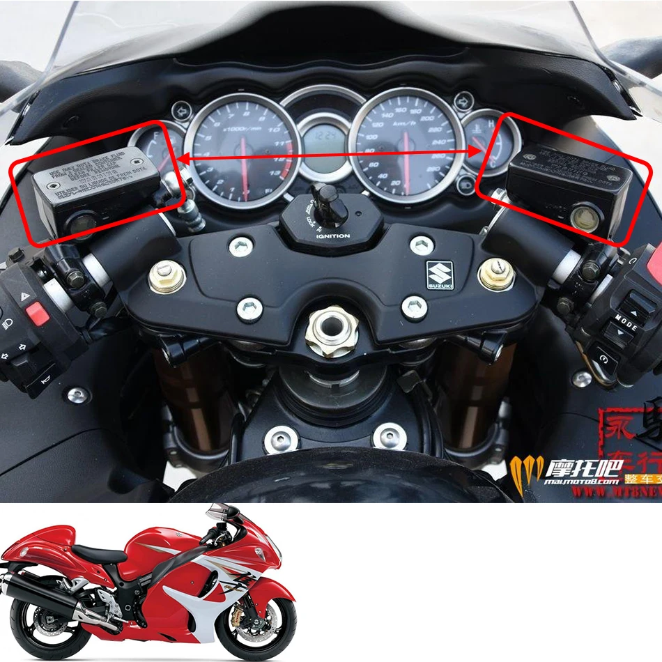 For SUZUKI GSX1300R HAYABUSA 1999-2018 Motorcycle Accessories CNC Oil Fluid Cap 3D LOGO Brake Clutch Cylinder Reservoir Cover