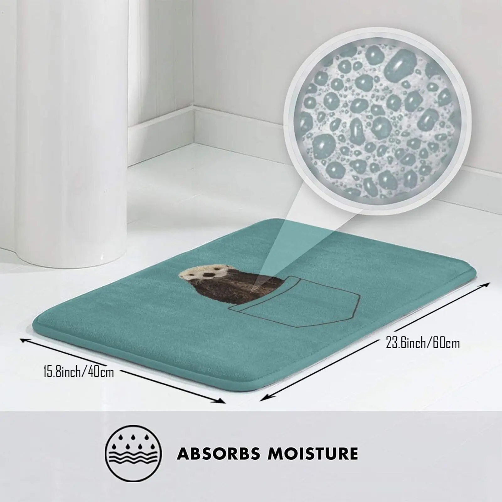 حصلت على قضاعة في جيبي، سجادة أزرق مخضر، وسادة سجادة ناعمة للجيب، شمعة البحر، ثعالب البحر، ثعالب البحر، ابن عرس لطيف