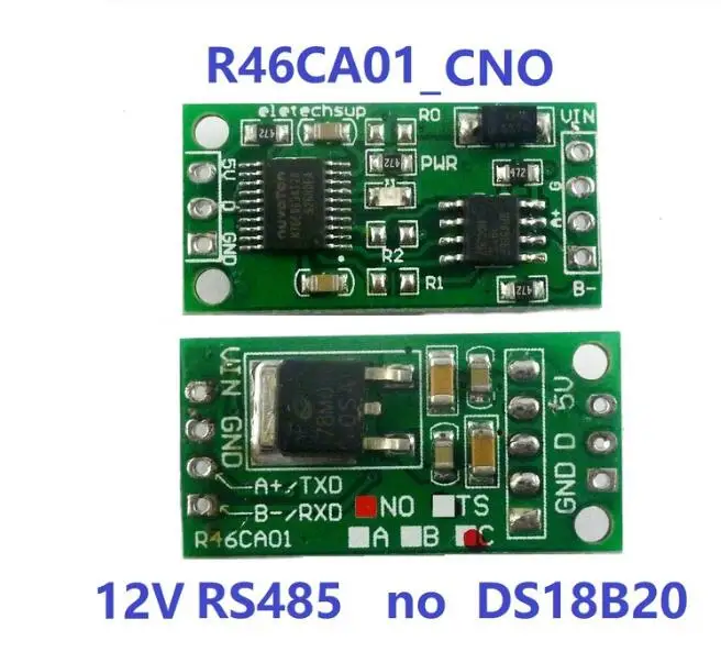DS18B20 RS485 RS232 TTL Com UARTอุณหภูมิAcquisition Sensor Modbus RTUโมดูล 5V 12VสำหรับUNO R3 PC PLC MCU
