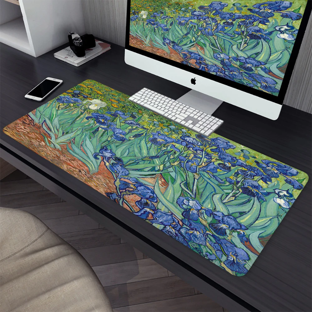 Van Gogh Painting Large Gaming Mouse Pad Computer Mousepad PC Gamer Laptop Mouse Mat Office Mausepad XXL Keyboard Mat Desk Pad