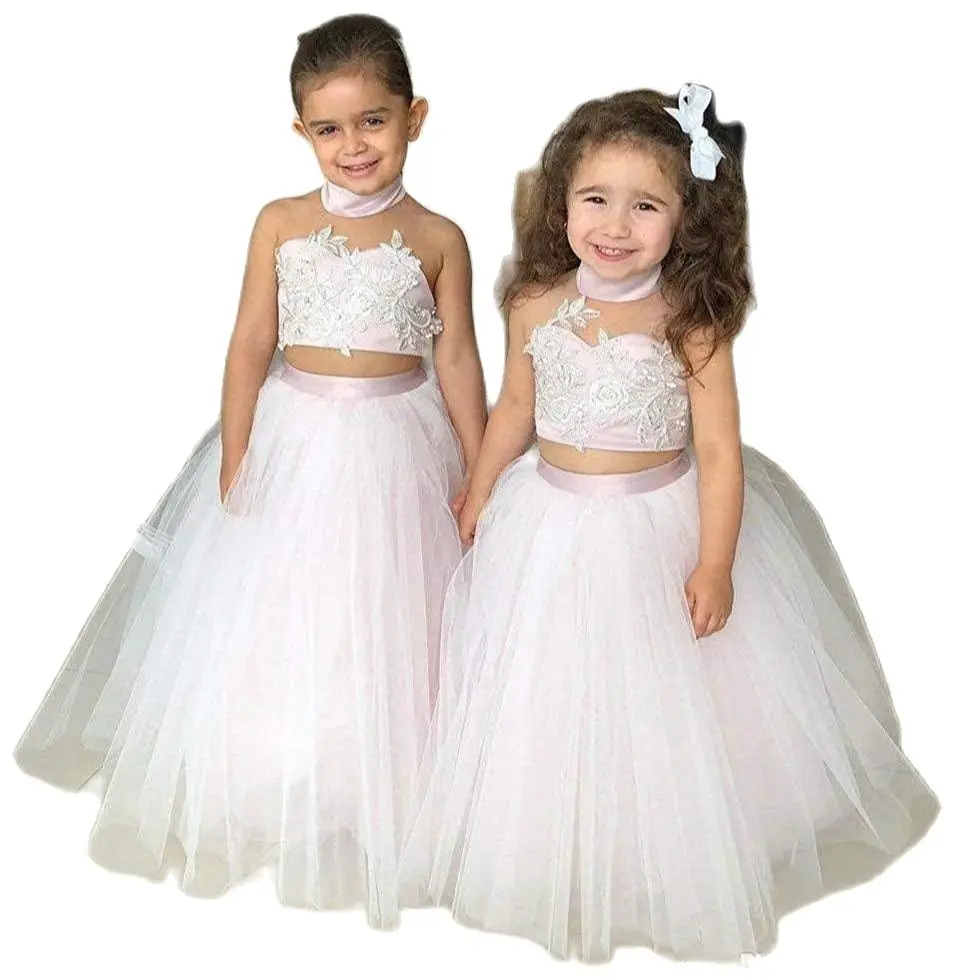 Kids Girls Two Piece Pageant Dress Party Dress for 2 4  6  8 10 12  14 Years Old