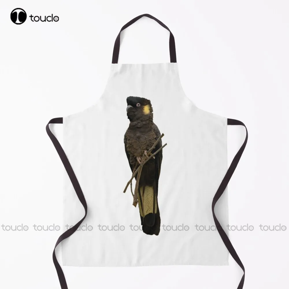 Yellow-Tailed Black Cockatoo Apron Kids Apron Personalized Custom Cooking Aprons Garden Kitchen Household Cleaning New