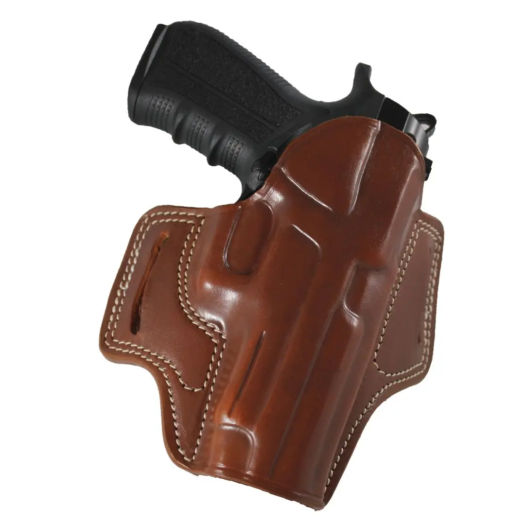 YT HOBBY FN 509 Handmade Pancake Style Leather OWB Carry Two Slot Fast Draw Pistol Firearm Gun Holster