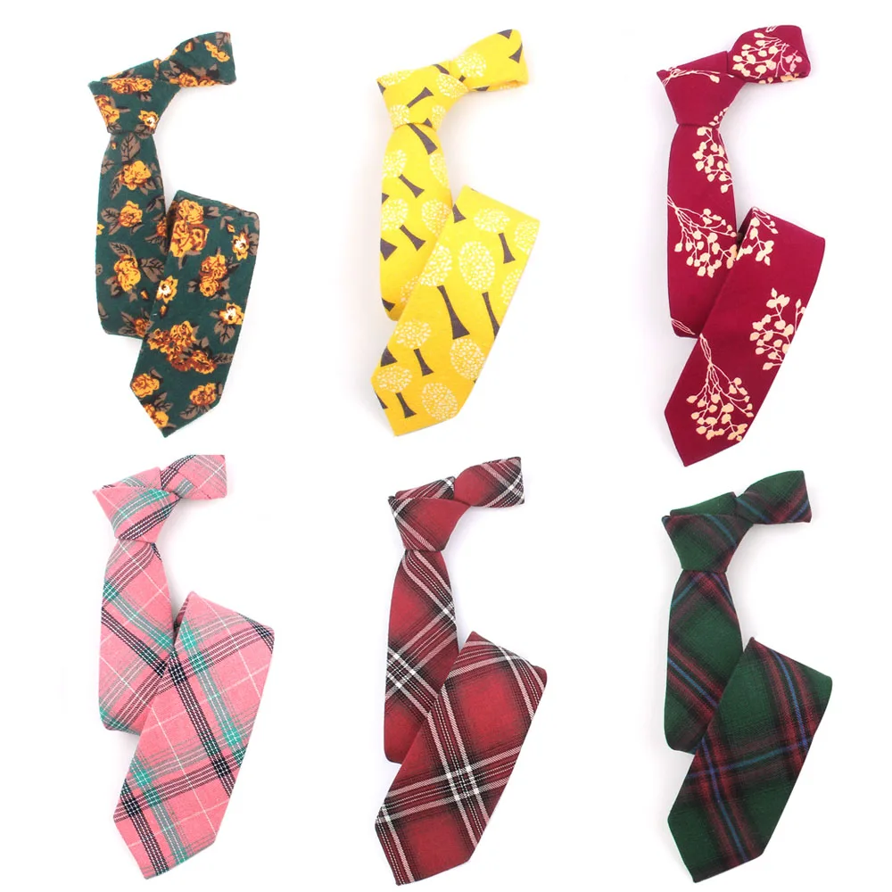 

Plaid Neck Ties For Men Women Casual Floral Necktie For Boys Girls Suits Student Tie Goom Necktie Gravatas