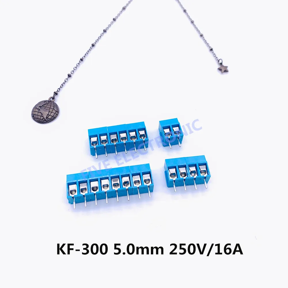 

Connector Terminal KF300 2P 3P Cooper terminal pitch/spacing 5.0mm can be spliced screw type 250V/16A