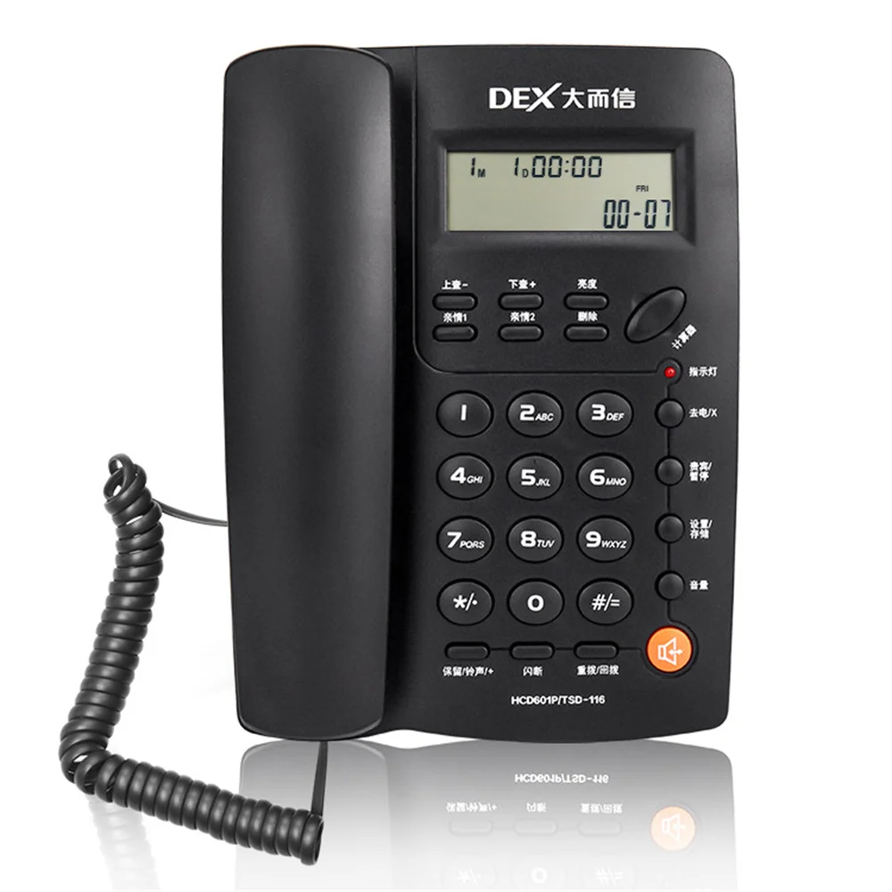 Landline Phone Business Office Home Use Corded Landline Fixed Telephone Desk Phone with Caller ID Display home phone telefone