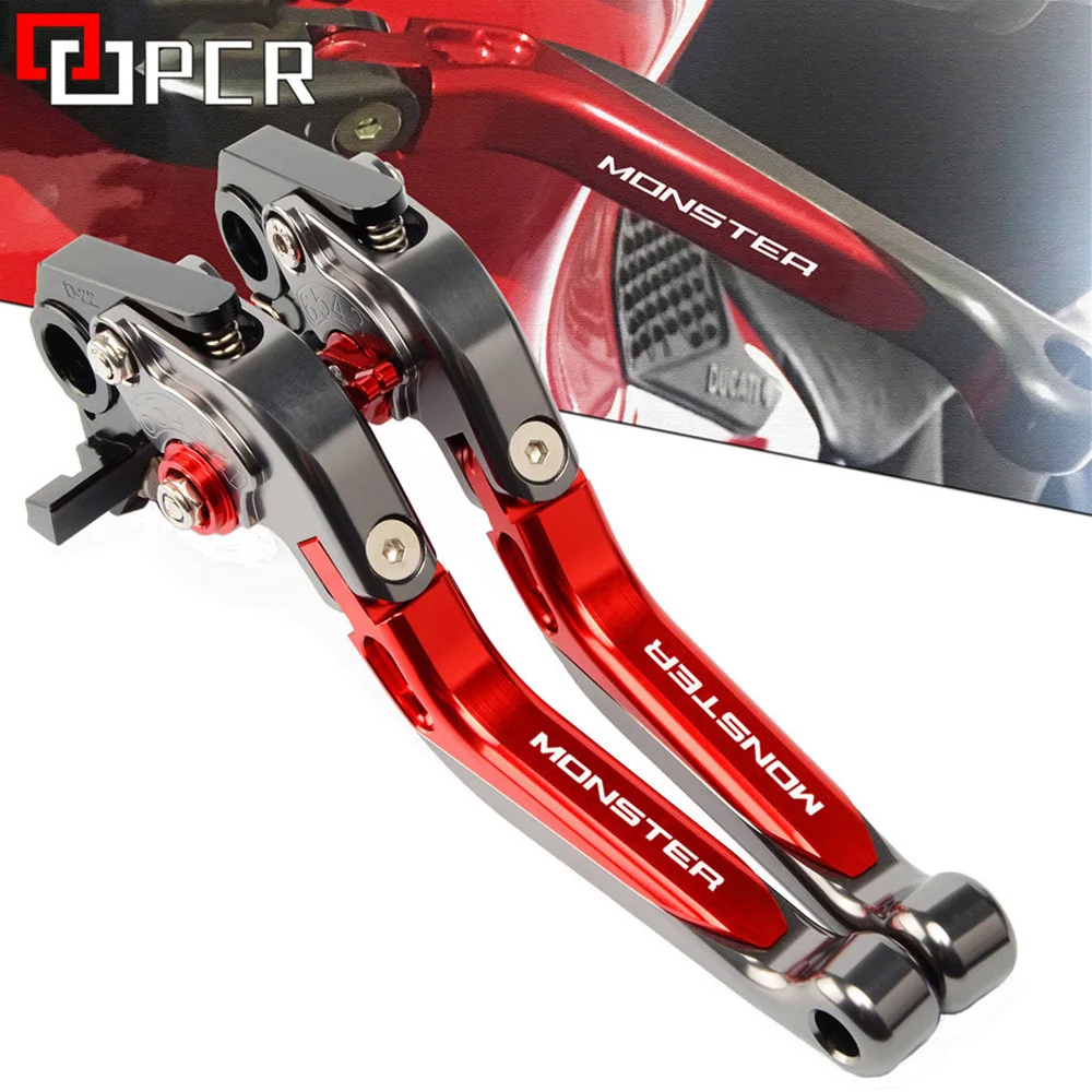 For DUCATI MONSTER 659 695 796 High quality Motorcycle Folding Extendable CNC Adjustable Clutch Brake Levers