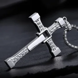 Beier 316L Stainless Steel Women/men pendant necklace New Crystal Cross Pendant Jewelry LLBP8-087P