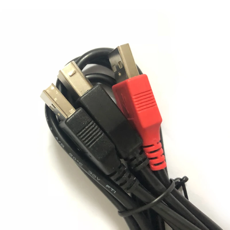 Hantak USB Data Cable 6254BE 6022BL 1008C Various Oscilloscope Data Cable 3 Plugs to Connect Multimeters Various Instrument