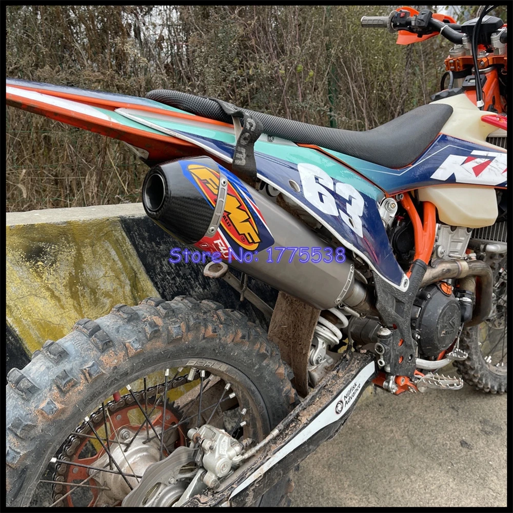 Tytanu dla KTM EXC EXC-F 250 350 450 500 dla KTM SXF250 350 450 500 Husqvarna TE FE250 350 450 501 tłumik wydechowy motocykla